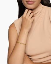 Cablespira® Flex Bracelet in 18K Yellow Gold with Peridot, 4mm